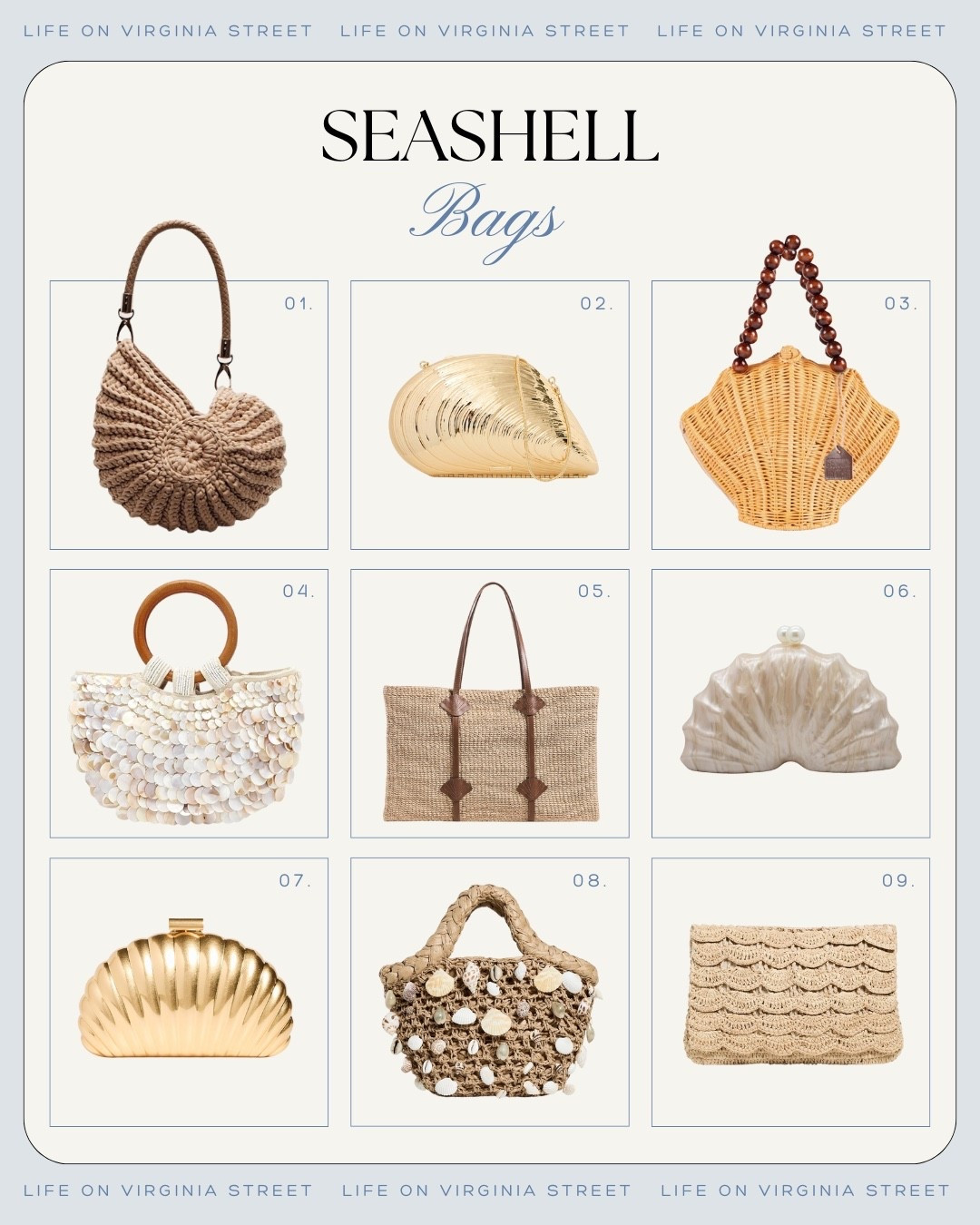 Seashell Bags 🙌🏻🙌🏻

Vacation vibes, coastal vibes, coastal fashion, resort wear 

#LTKootd #LTKSeasonal #LTKTravel