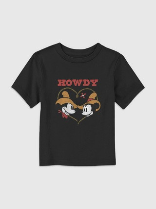 Toddler Mickey and Minnie Mouse Howdy Western Graphic Tee | Gap (US)