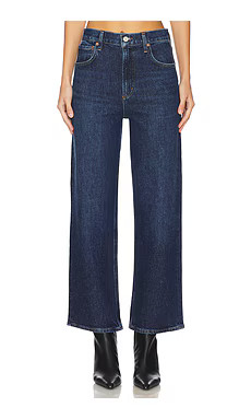 AGOLDE Ren High Rise Wide Leg Jeans in Echo from Revolve.com | Revolve Clothing (Global)