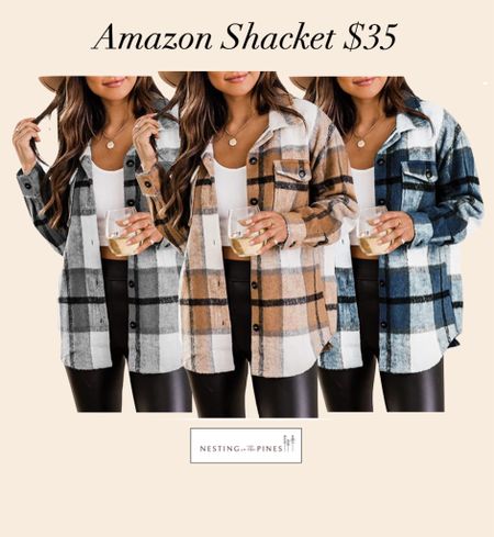 Fall outfit idea, amazon plaid shacket under $35, available in multiple colors and prints ! Runs TTS, pair this shacket with some leather leggings and booties for the ultimate fall look!

Fall outfit
Family photos
Amazon style
Amazon finds 
Back to school
Teacher outfits
Wear to work
Maternity looks 




#LTKbacktoschool









Pc  📷 amazon.com 

#LTKunder50 #LTKSeasonal #LTKstyletip