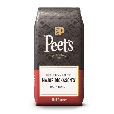 Peet's Major Dickason's Blend Dark Roast Whole Bean Coffee - 10.5oz | Target