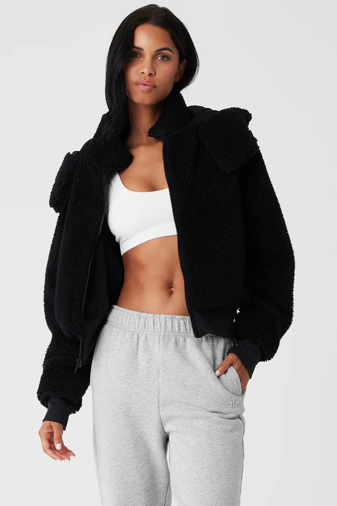 Foxy Sherpa Jacket - Black | Alo Yoga (US)