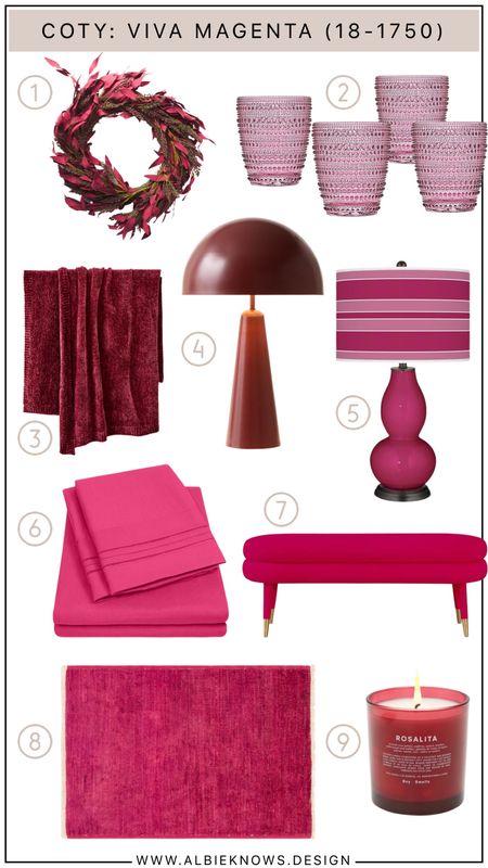Pantone 2023 Color of the Year Viva Magenta (18-1750) Home Edit


#LTKGiftGuide #LTKhome