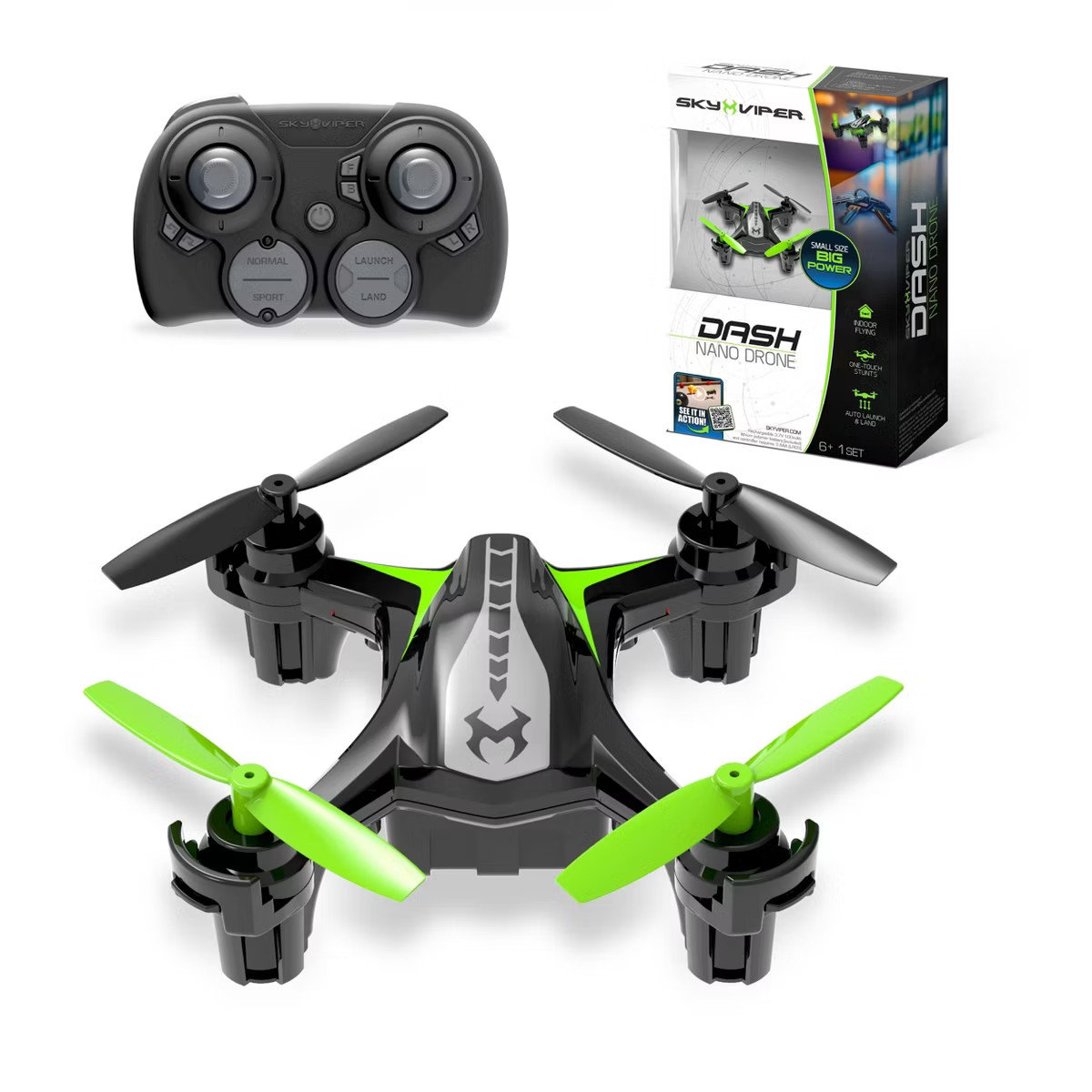 Sky Viper DASH Nano Drone: Remote Control, Beginner Skill Level, Indoor/Outdoor Use | Target