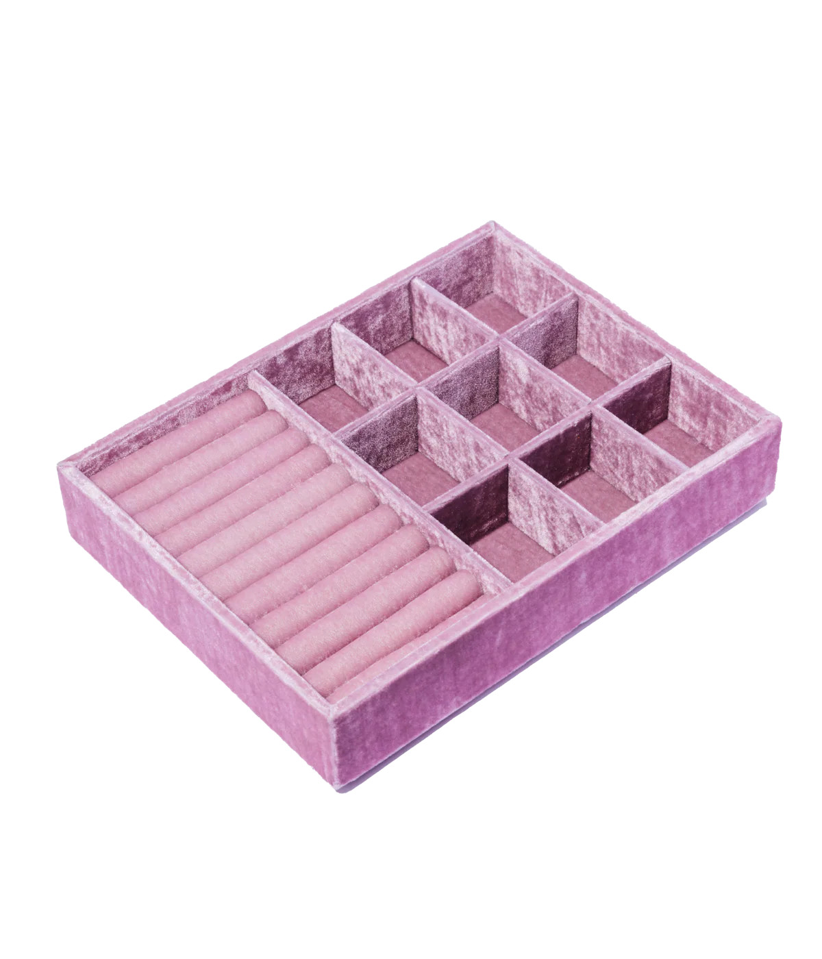 Stackable Silk Velvet Jewelry Tray in Berry | Loren Hope Designs