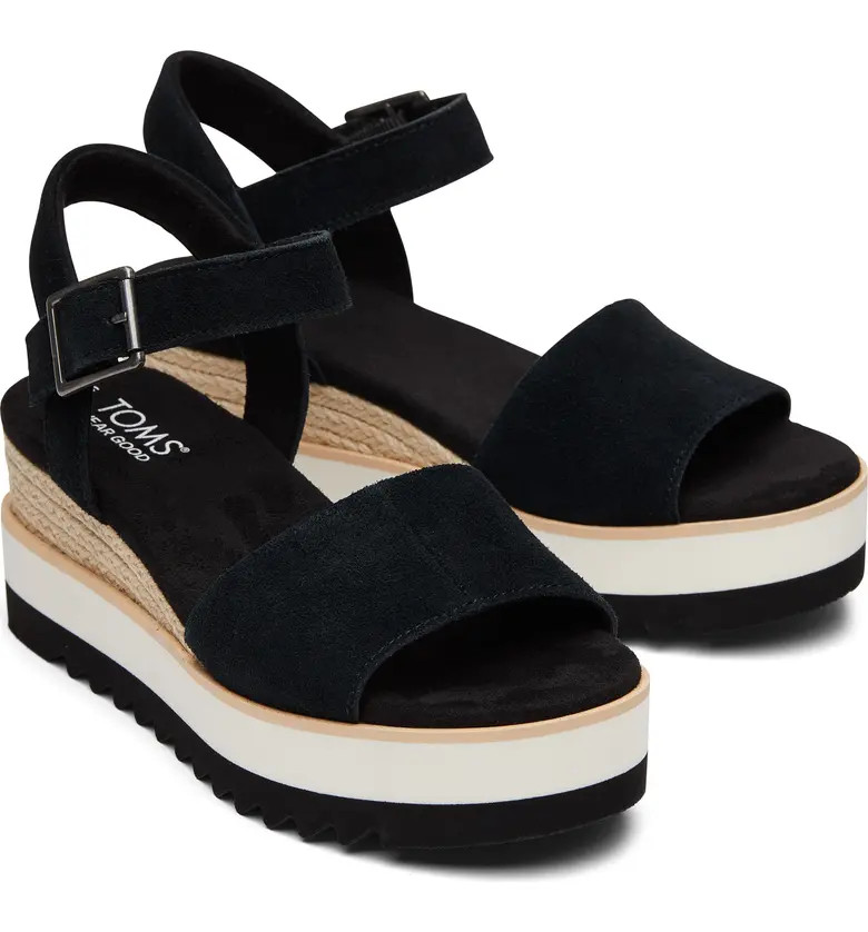 TOMS Diana Platform Wedge Sandal (Women) | Nordstrom | Nordstrom