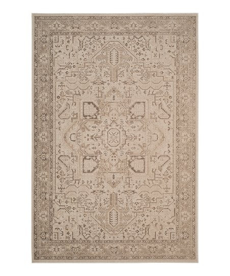Natural & Taupe Meredith Wool-Blend Area Rug | Zulily