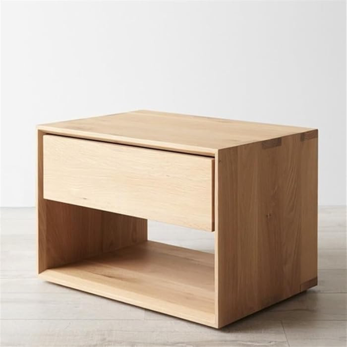 Bed Side Table, Nightstands with Drawer, Large Wooden Wide Bedside Stand, Mid Century Night Stand... | Amazon (CA)