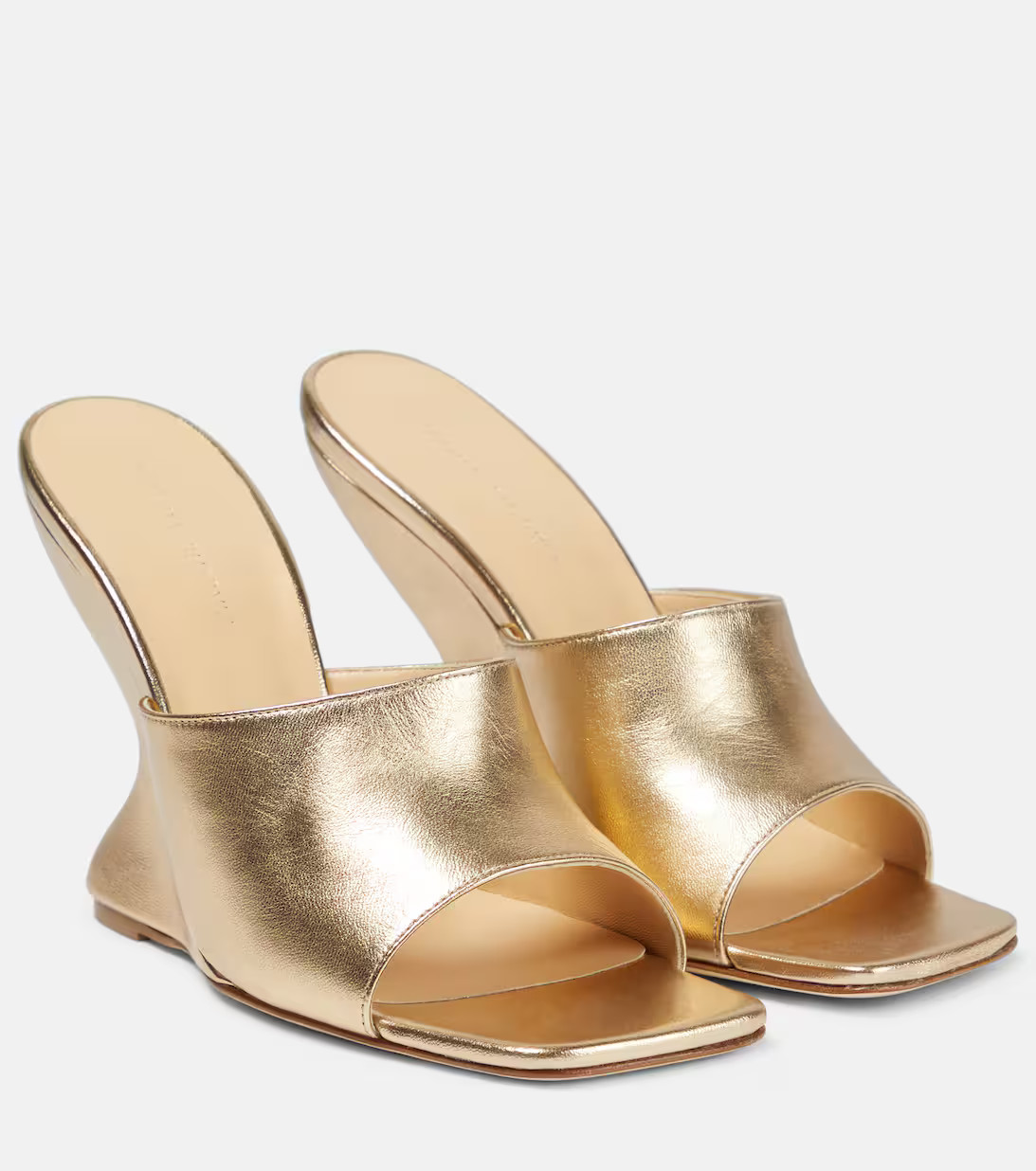 Inverted Wedge leather mules | Mytheresa (UK)