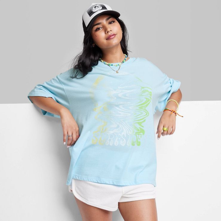Women's Short Sleeve Oversized Graphic T-Shirt - Wild Fable™ | Target