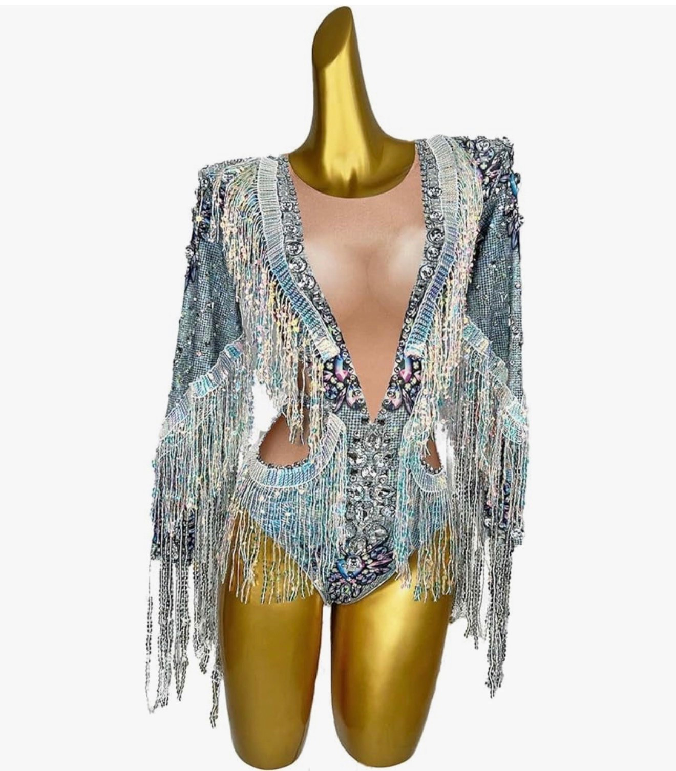 Sequin Tassel Party Bodysuit Stretch Dance Fringes Diamonds Jumpsuit Club

#LTKPetite #LTKU #LTKSeasonal