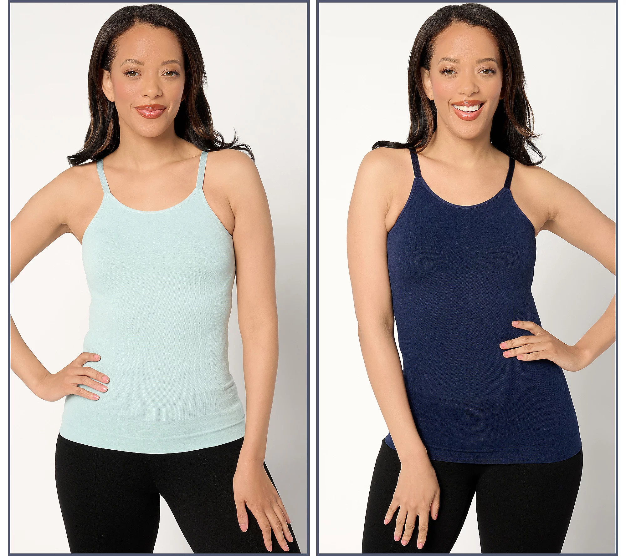 Shapermint Essentials All Day Everyday Scoop Neck Cami-2 PK | QVC