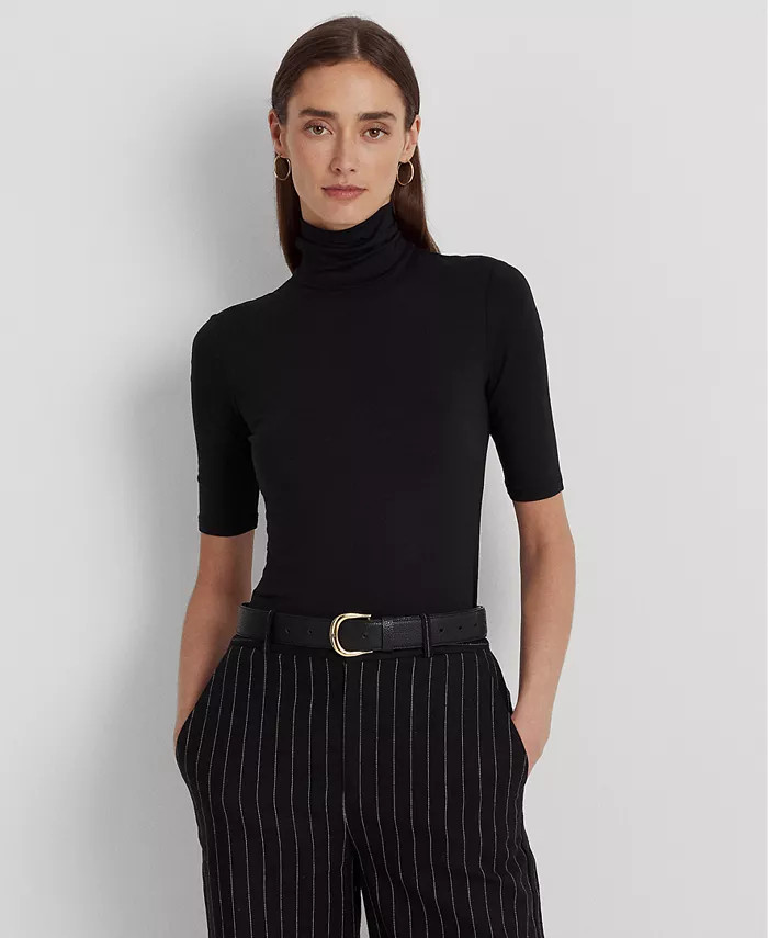 Lauren Ralph Lauren Slim-Fit Turtleneck - Macy's | Macy's