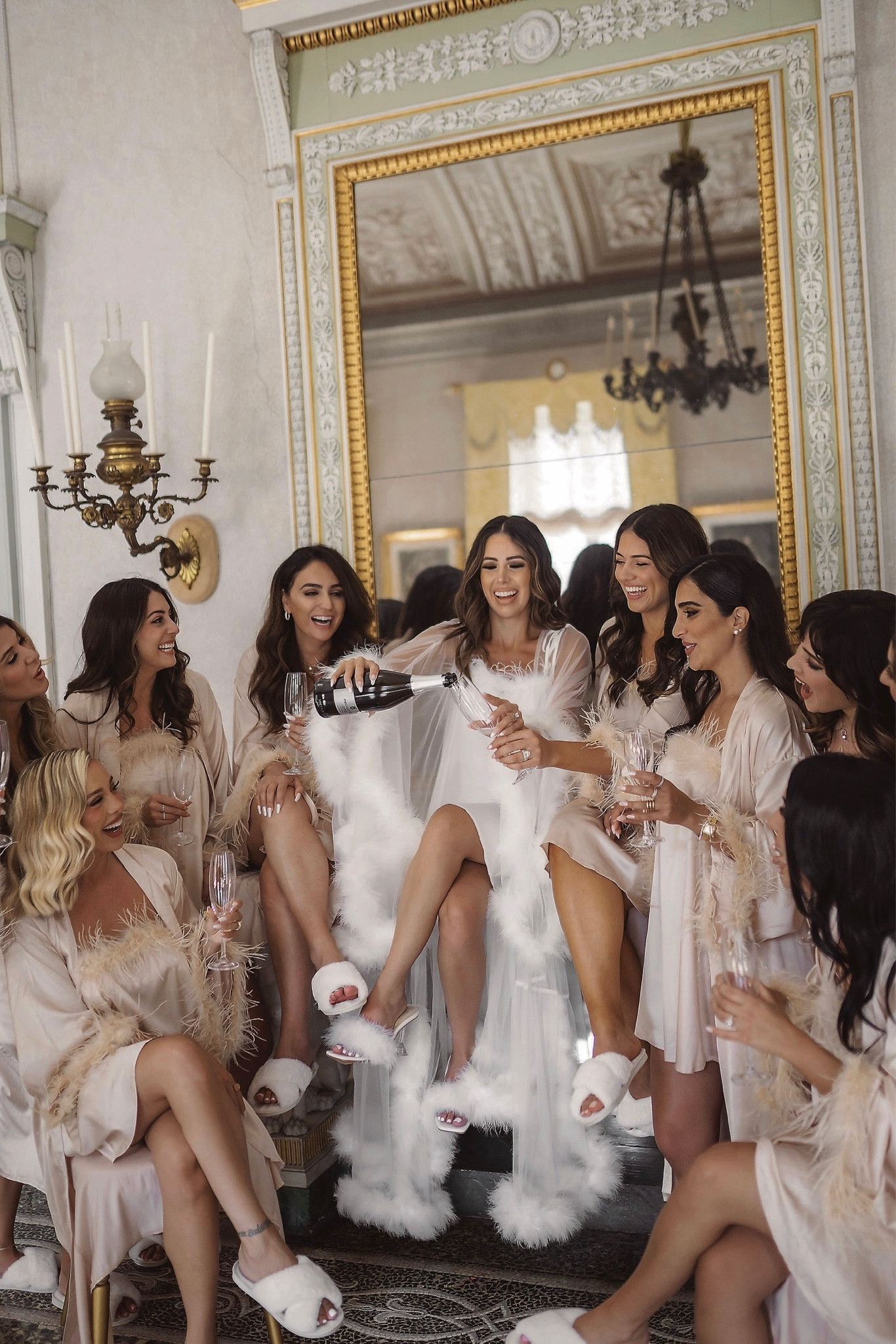 wedding morning with my girls 🫶🏻 robe and dresses linked! 

#LTKunder50 #LTKHoliday #LTKwedding