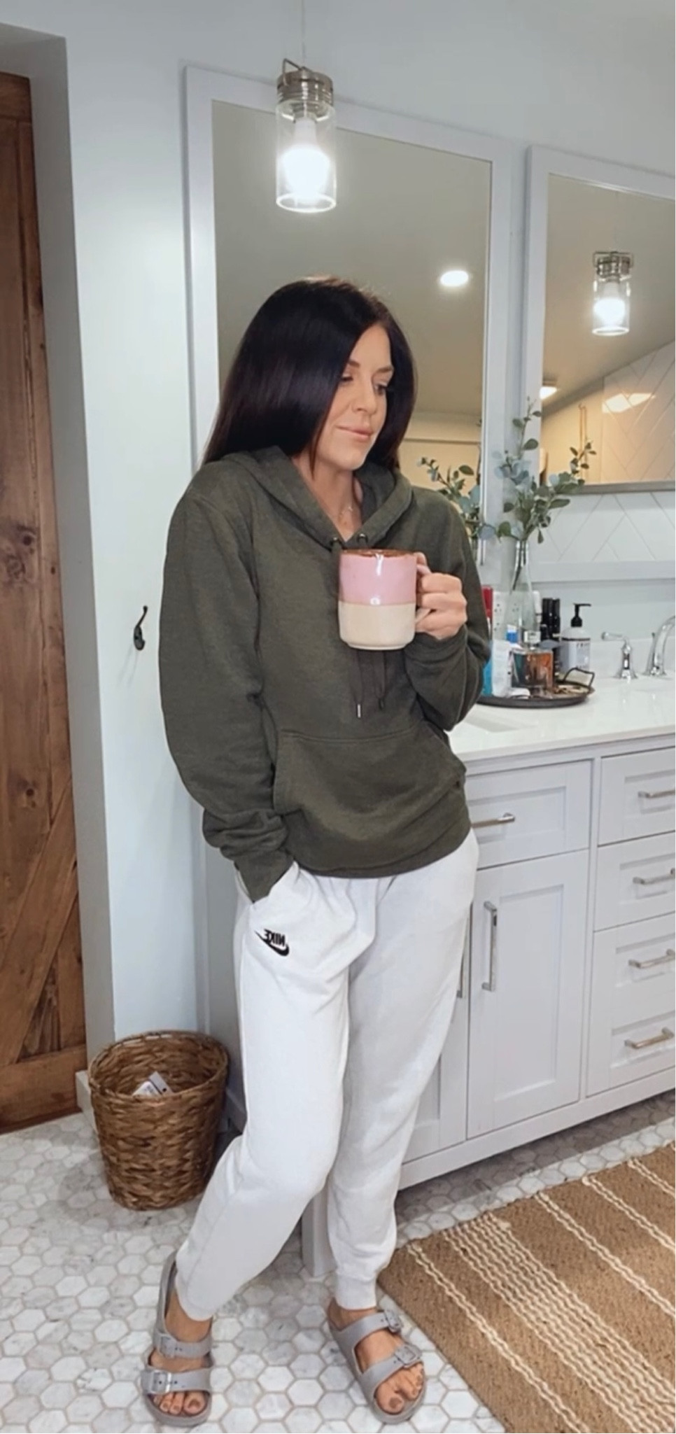 Lazy outfit, comfy outfit, sweatpants, lounge, rainy day outfit, snow day outfit, Amazon, Nike, Walmart

#LTKunder50 #LTKstyletip #LTKfit