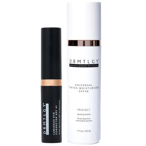 DRMTLGY Makeup Minimalist Duo SPF Bundle - Medium: Luminous Eye Corrector SPF 41 Fair & Anti-Aging Tinted Moisturizer with SPF 46 | Amazon (US)