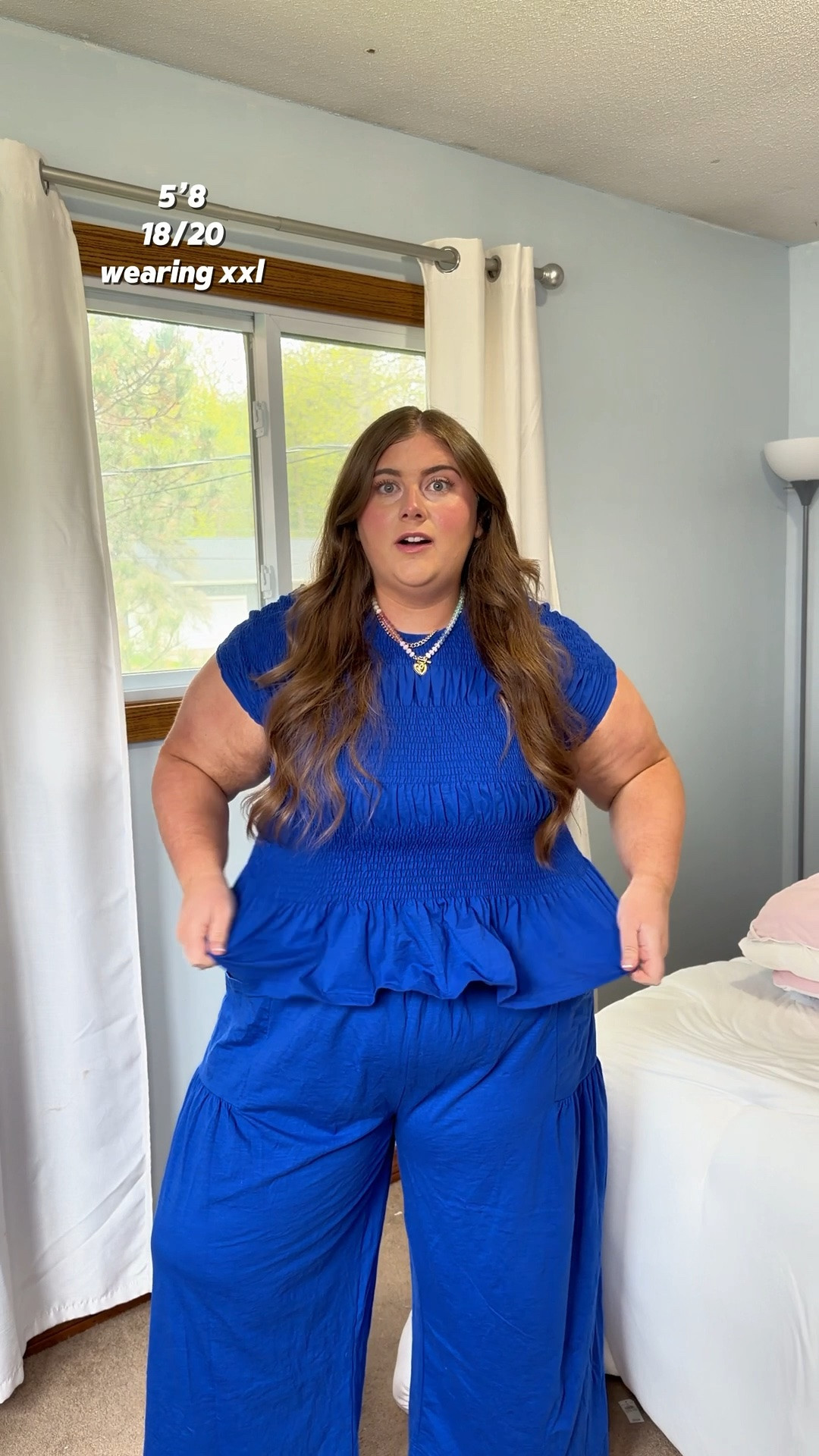 plus size approved matching set that is easy to dress up or down! Love it for a quick outfit to run out the door 💙 wearing an xxl! Linking a plus size version and the original 💙

#LTKootd #LTKSaleAlert #LTKPlusSize