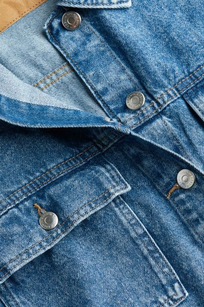 Tie-Belt Denim Jacket - Dark denim blue - Ladies | H&M US | H&M (US + CA)