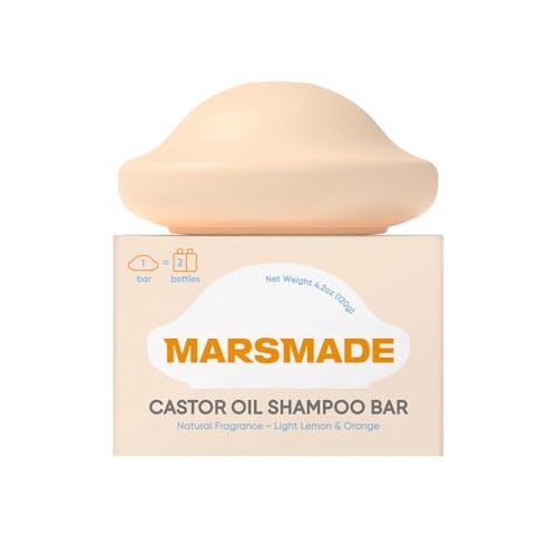 Marsmade Castor Oil Shampoo Bar Hydrating & Moisturizing Natural Hair Soap for Bathing, Hair Grow... | Amazon (US)