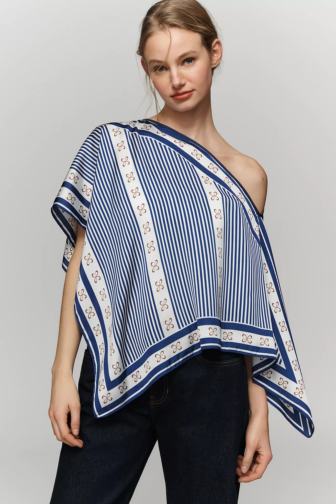 By Anthropologie Printed Scarf Poncho | Anthropologie (US)
