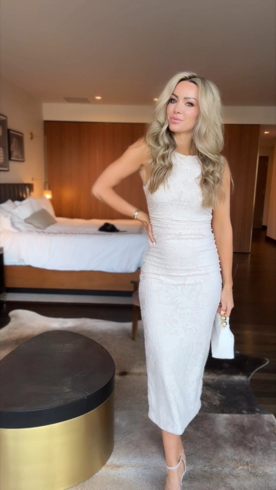 #Ltkcon night one welcome party! Theme: quiet elegance. If you have any events where you want a gorgeous dress this is so good! Loving the intricate detail and it’s stretchy and comfortable! Wearing size small 

#LTKSaleAlert #LTKCon #LTKParties