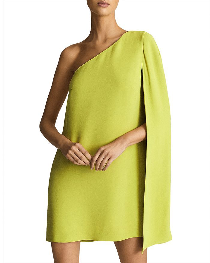 REISS Samantha One Shoulder Cape Mini Dress  Back to Results -  Women - Bloomingdale's | Bloomingdale's (US)