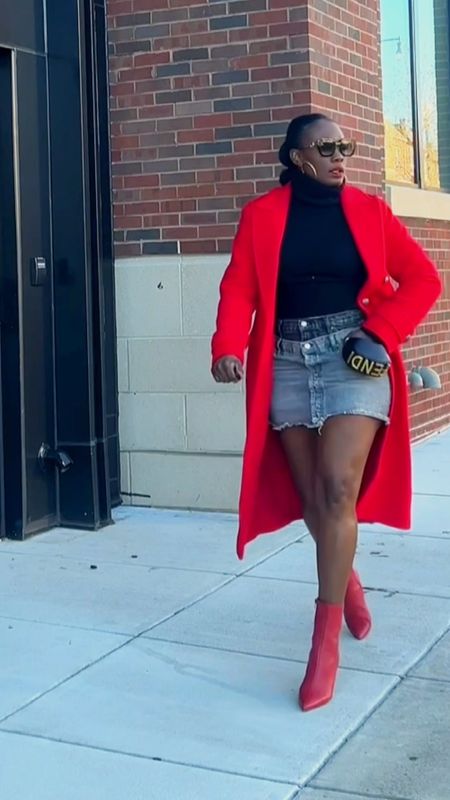 Colored accent coat is a must have for the season!!!! This red coat is absolutely gorgeous 

#LTKsalealert #LTKstyletip #LTKshoecrush