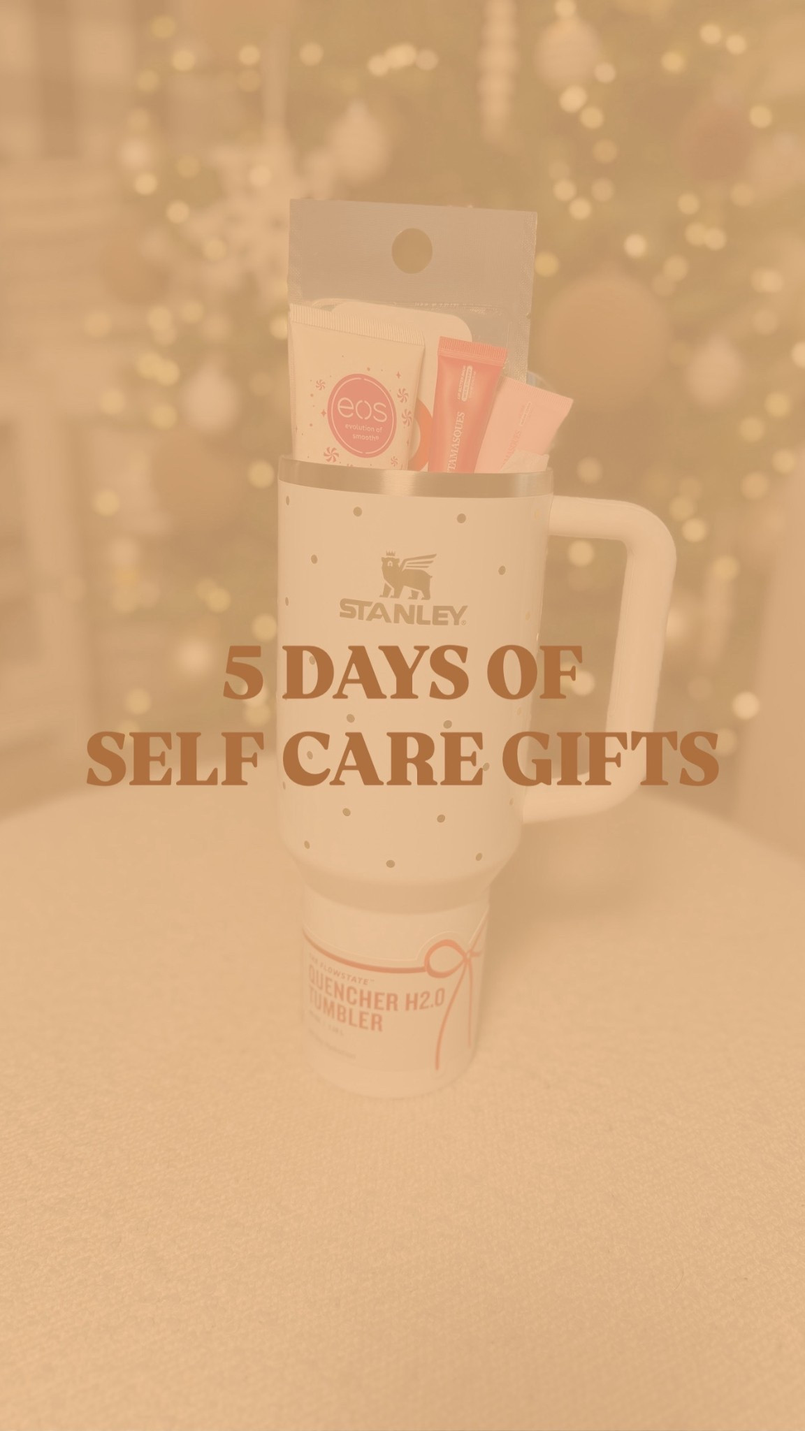 Day 3 of 5 Days of Self-Care Gifts 🎁✨
If you’re looking for easy, thoughtful, actually useful gifting ideas this season… you’re in the right place. These self-care picks make perfect teacher gifts, white elephant swaps, Secret Santa surprises, or a little something to treat yourself.

Today’s gift idea is the Sip & Glow Stanley — a cute, practical Stanley cup filled with little self-care treats: lip gloss, lotion, eye masks, and a gift card. It’s simple, fun, and something everyone can use (because who doesn’t love a cute drink cup and a glow moment?!).

I’m rounding up affordable, feel-good favorites all week long to help you check off your list without the stress. 🤍

👉 Make sure you’re following along + keep an eye out for the rest of the series — there’s so much good stuff coming.
#SelfCareGifts #GiftIdeas2025 #HolidayGift #SelfCareGift