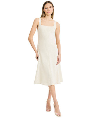 Women's Sleeveless Square Neck Midi Dress | Macy's