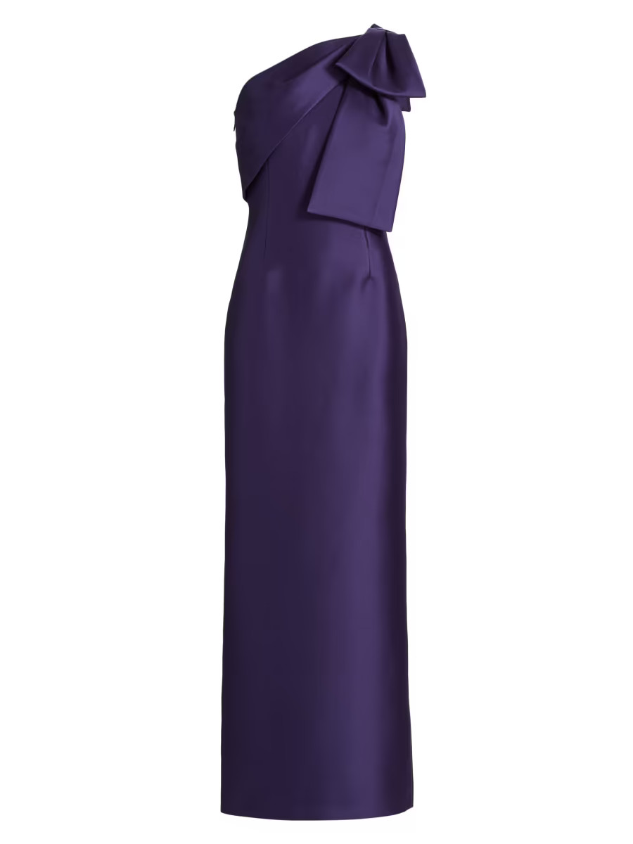 Sachin & Babi Bonnie Bow Column Gown | Saks Fifth Avenue | Saks Fifth Avenue