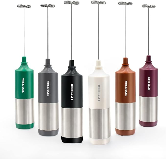 Milk Frother Handheld Battery Operated, Waterproof Electric Whisk Foam Maker for Coffee, Durable ... | Amazon (US)