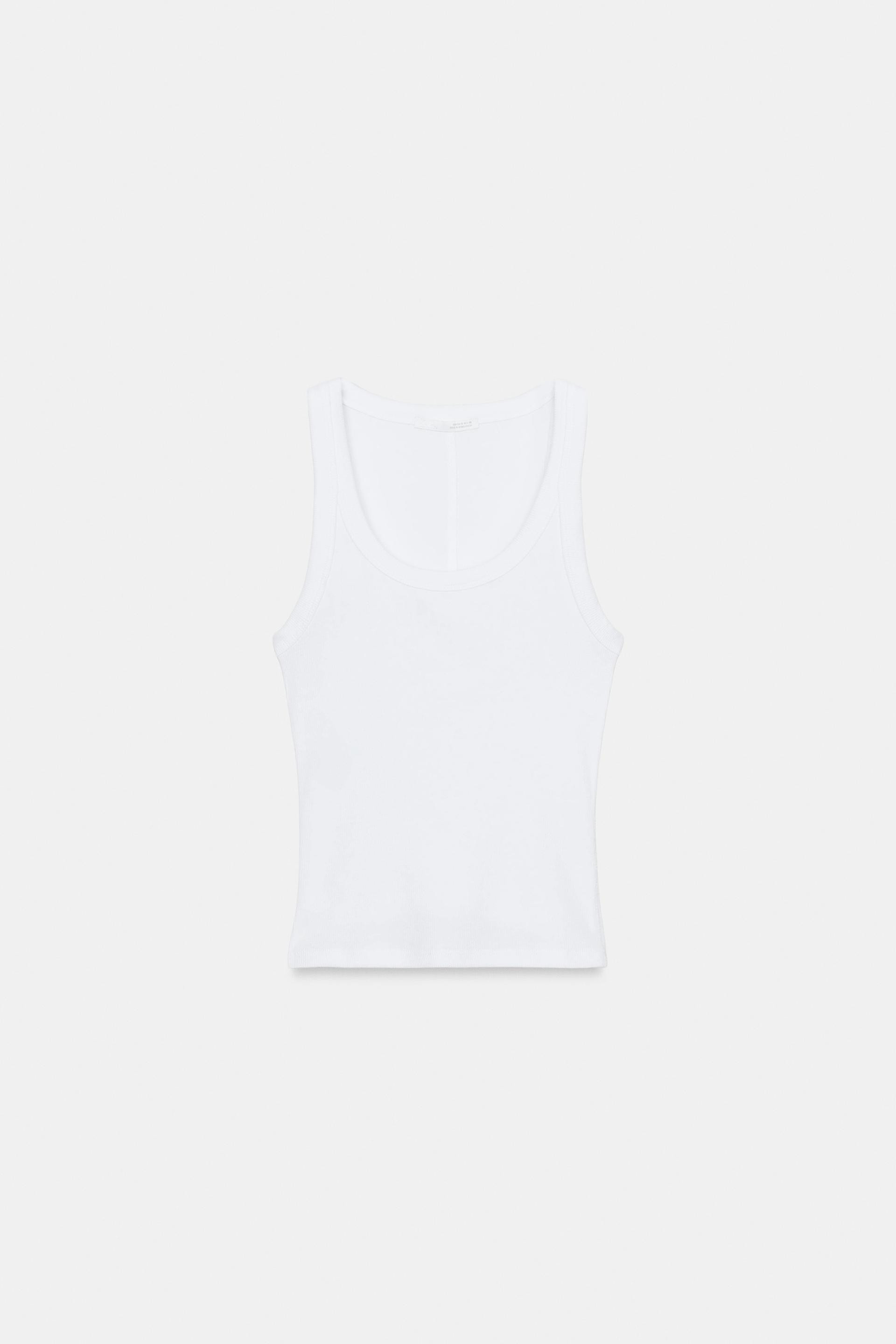 RIBBED SLEEVELESS TOP | Zara UK