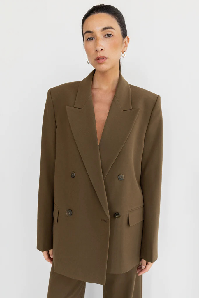 DOUBLE-BREASTED BLAZER | OAK + FORT