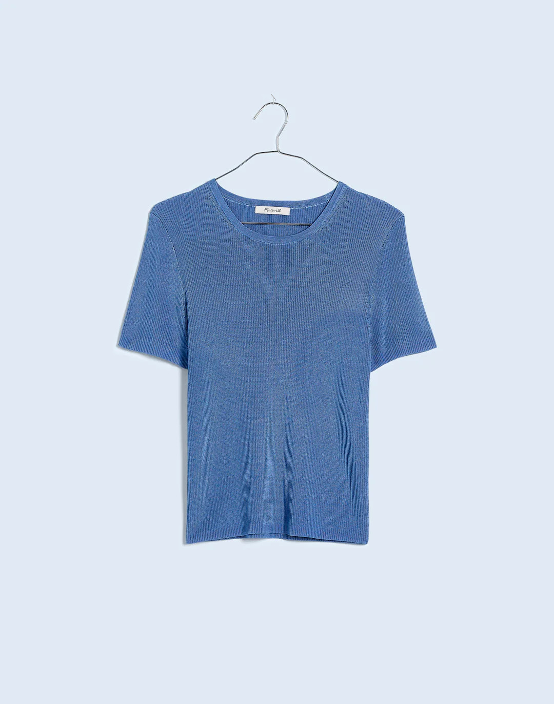 Micro-Rib Sweater Tee in Stripe | Madewell