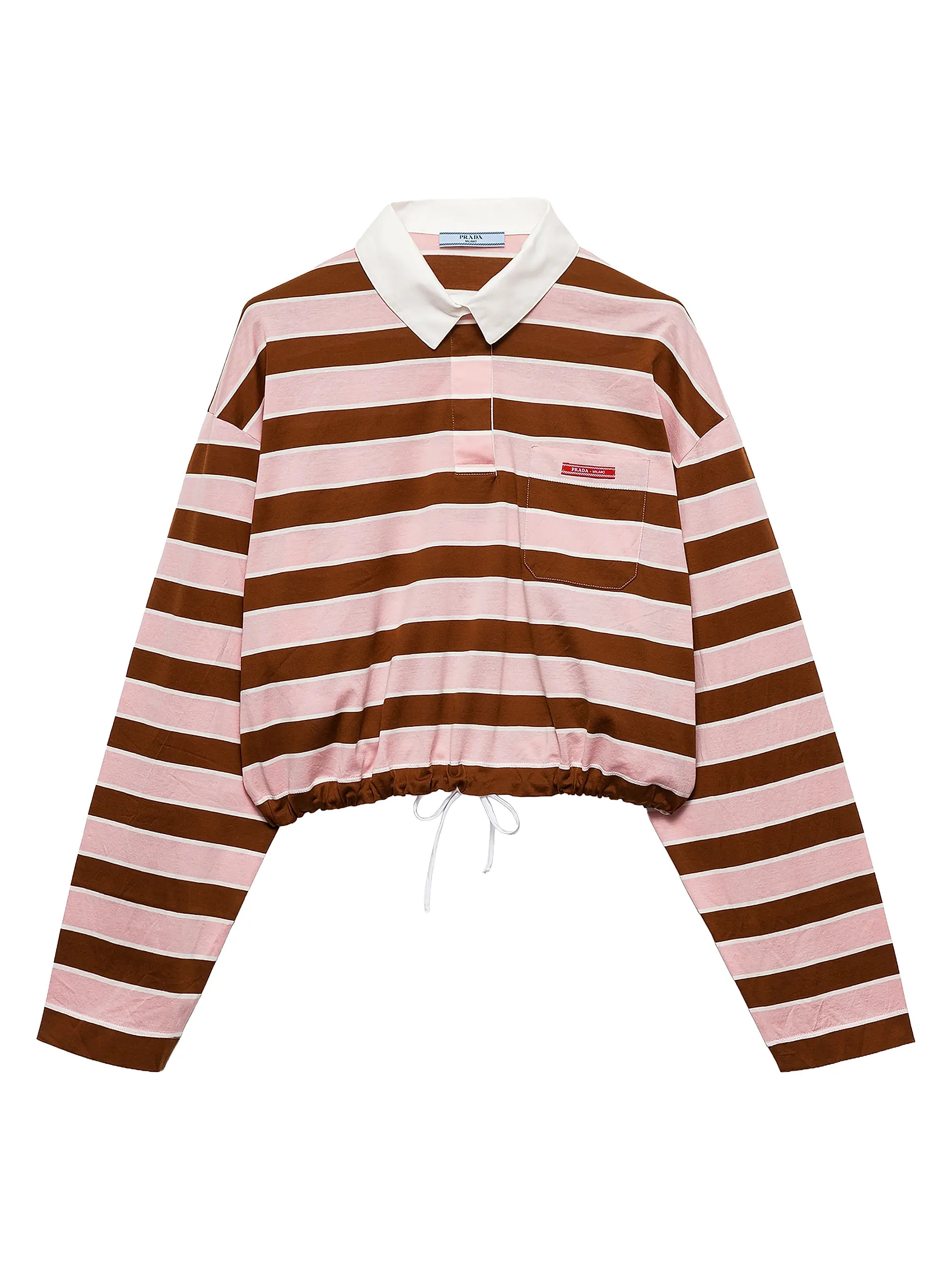 Long-Sleeved Bayadere Print Lisle Cotton T-Shirt | Saks Fifth Avenue