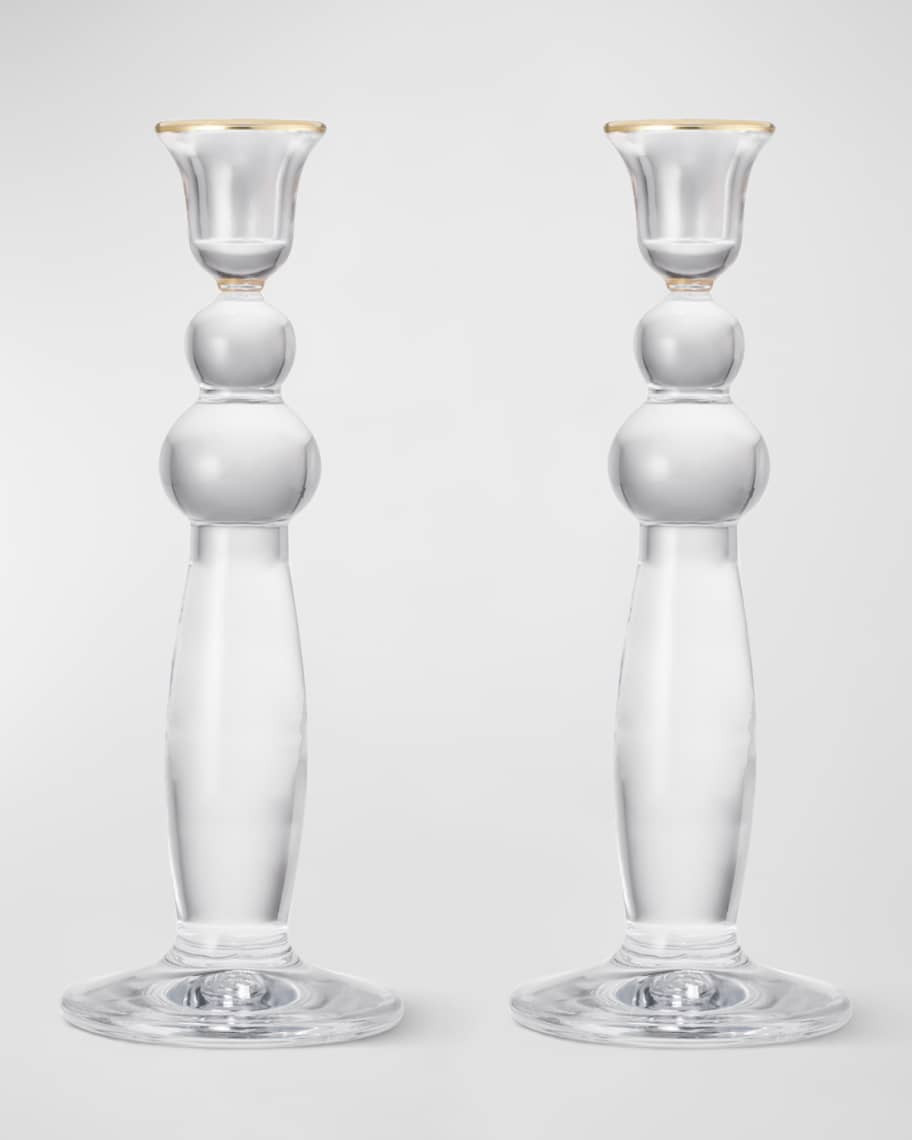 AERIN Sancia Extra Tall Taper Candle Holders, Set of 2 | Neiman Marcus