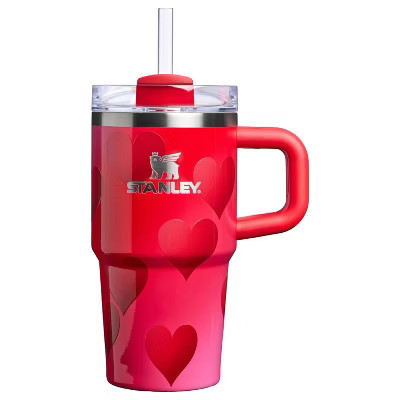 Stanley 20 oz Stainless Steel H2.0 Flowstate Quencher Tumbler Rouge Heart Gradient | Target