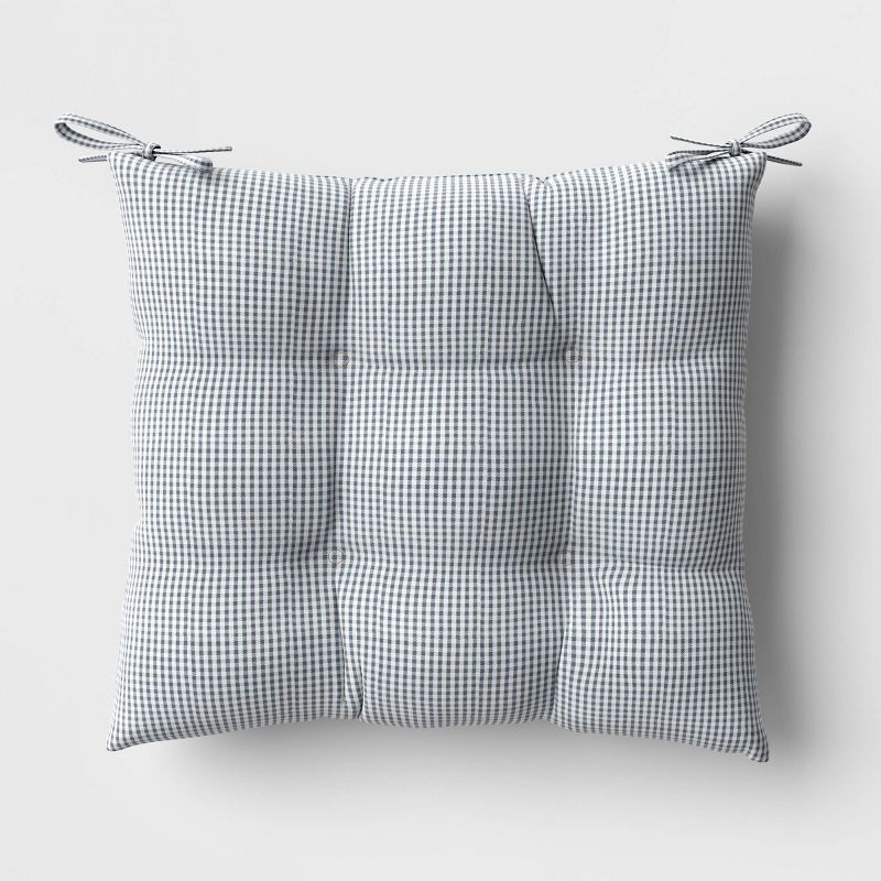 Square Outdoor Seat Cushion Micro Gingham - Threshold™ designed with Studio McGee | Target