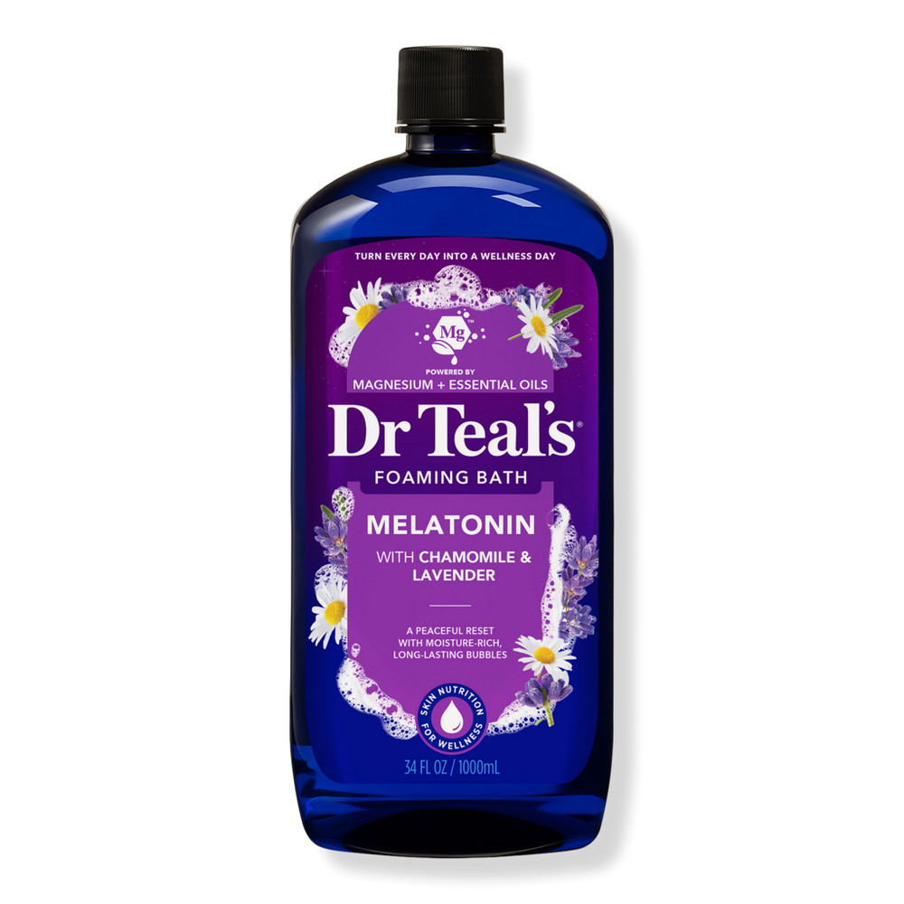 Dr Teal's Sleep Foaming Bath with Melatonin, Lavender & Chamomile Essential Oils | Ulta