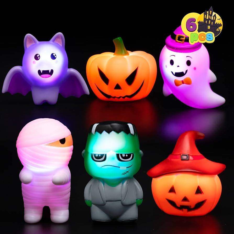 Amazon.com: JOYIN 6 Pcs Halloween Light-Up Bath Toys ,Halloween Theme Toys Flashing LED Light Flo... | Amazon (US)