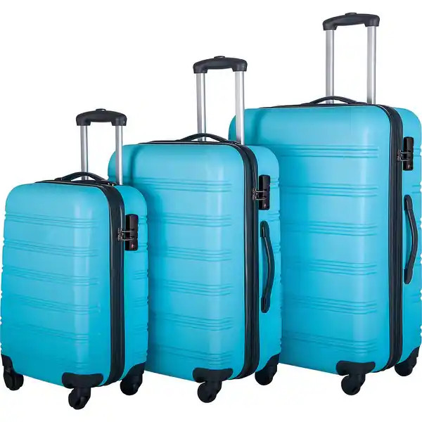 Hardside Luggage Spinner Suitcase with TSA Lock,Blue 3 Piece Set - - 38082806 | Bed Bath & Beyond