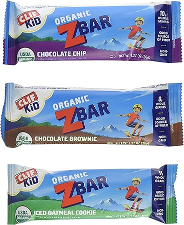 Clif Kid Organic Z Bar - Variety Pack - 1.27 oz - 36 count | Amazon (US)
