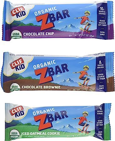 Clif Kid Organic Z Bar - Variety Pack - 1.27 oz - 36 count | Amazon (US)
