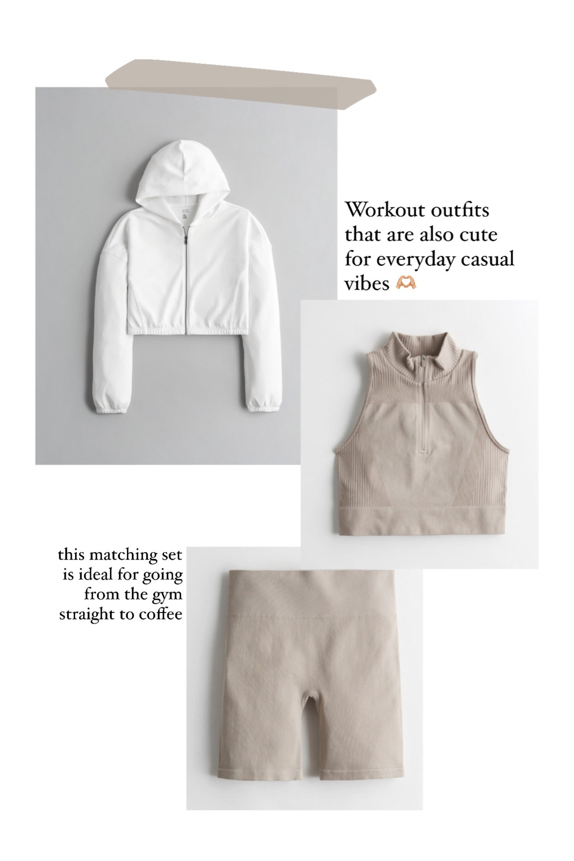 Neutral gym outfit from Gilly hicks activewear collection autumn 2022 

#LTKeurope #LTKfit