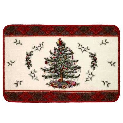 Spode® Christmas Tree Tartan Rug | Target