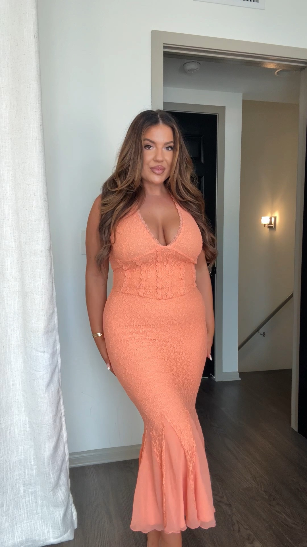 This DRESS😮‍💨😩🙌🏼 fishtail, midi, lace, and stretchy?! Perfection!! I’m wearing a L (stretchy & TTS) available in sizes XXS-XXL! Also linked shapewear, multiway-bra, and my fav accessories!🥰💕

Perfect look for a date night, birthday outfit, wedding guest, truly anything.. this dress is so versatile!☺️



#LTKMidsize