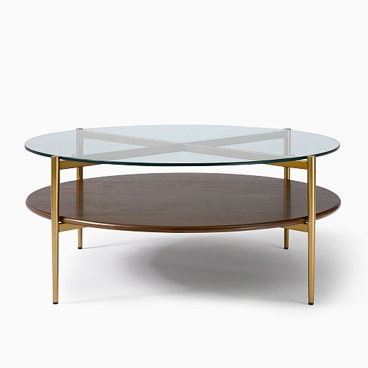 Mid-Century Art Display Round Coffee Table | West Elm (US)