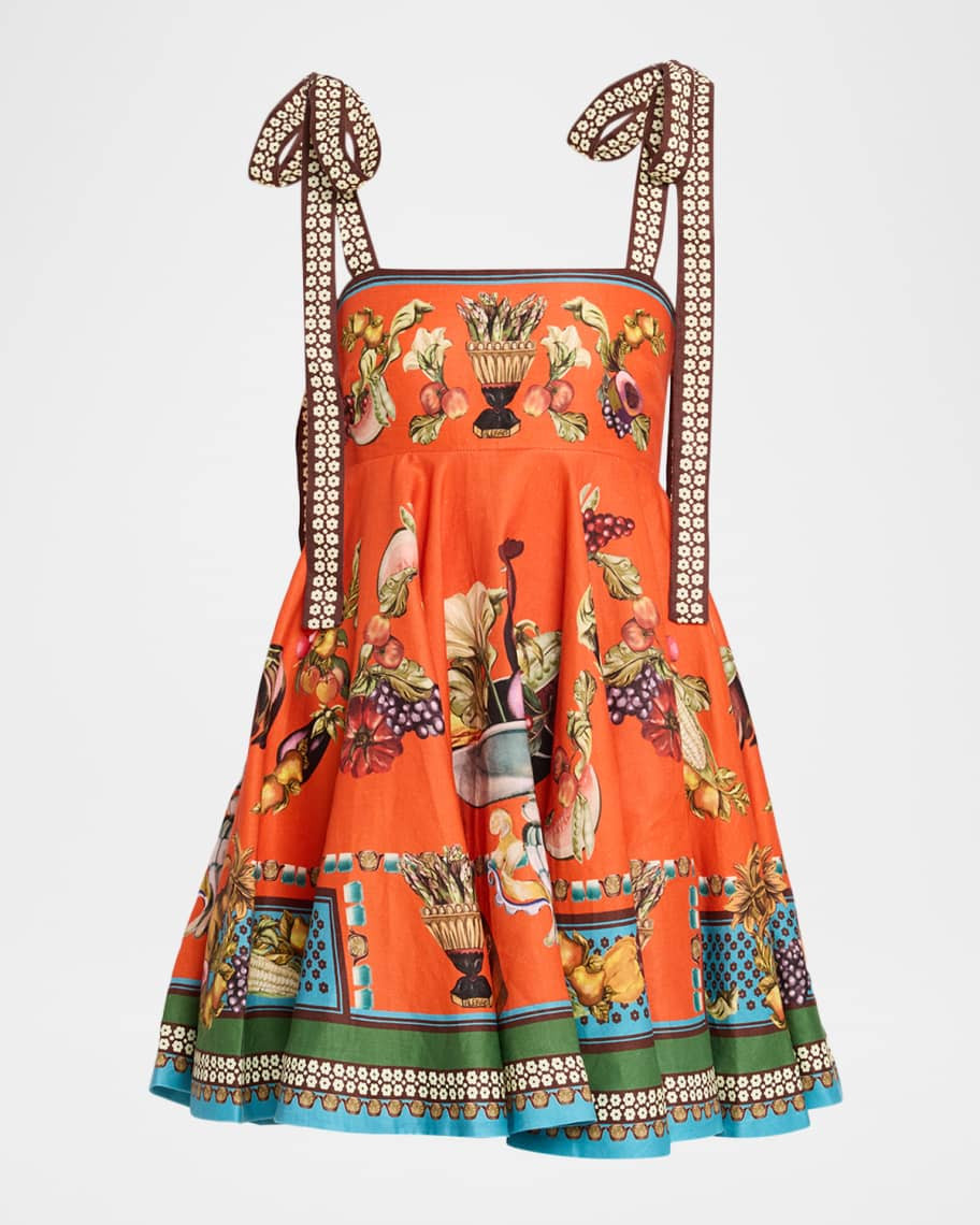 ALEMAIS Rocco Linen Mini Dress | Neiman Marcus