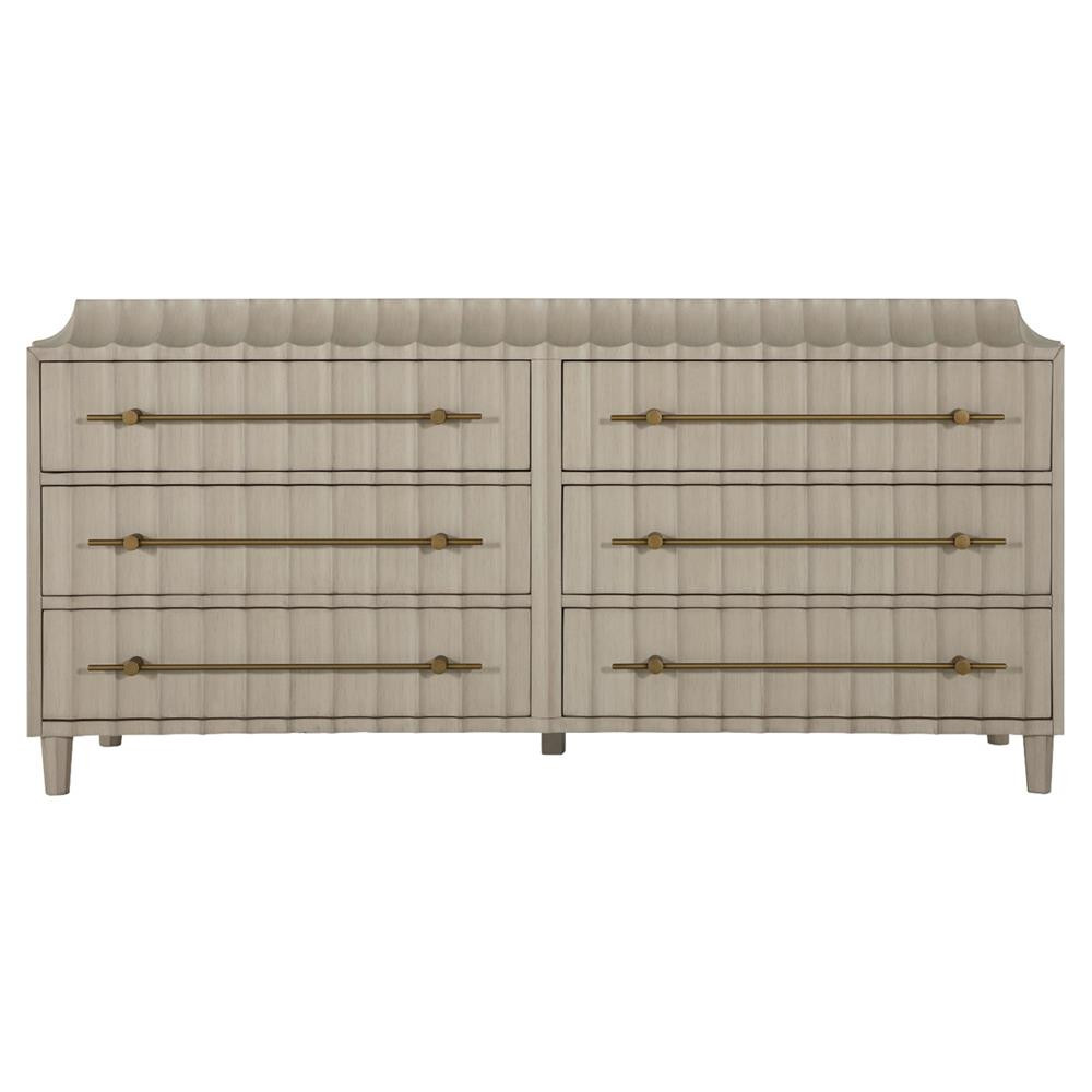 Gabby Merigold Modern Classic Sesame White Double Dresser | Kathy Kuo Home