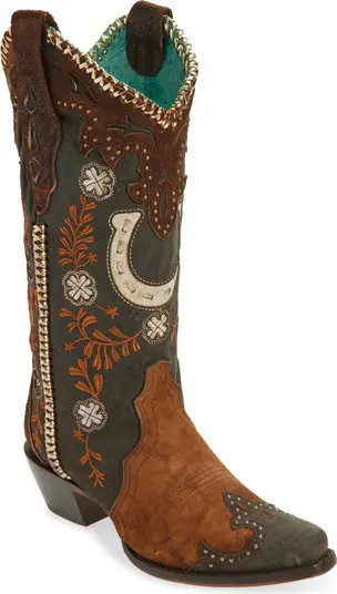 Horseshoe Overlay Western Boot (Women) | Nordstrom